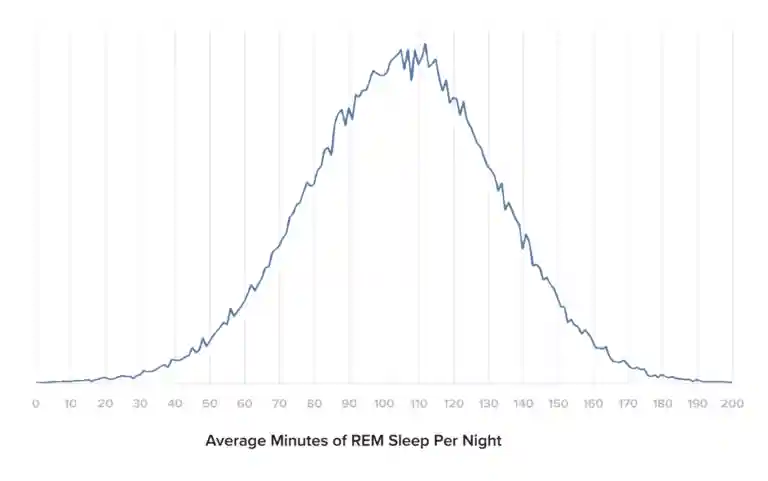average REM sleep per night
